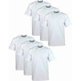 thumbnail image 1 of Pro Club Men's 6-Pack Heavyweight Cotton Short Sleeve Crew Neck T-Shirt, 1 of 5