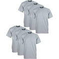thumbnail image 1 of Pro Club Men's 6-Pack Heavyweight Cotton Short Sleeve Crew Neck T-Shirt, 1 of 5