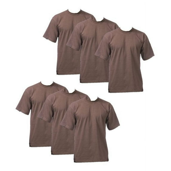 Pro Club Men's 6-Pack Heavyweight Cotton Short Sleeve Crew Neck T-Shirt