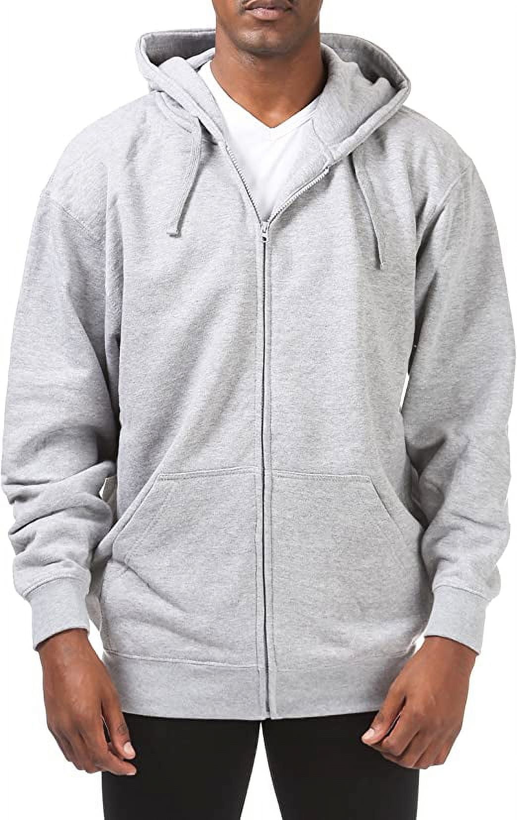 Pro Club Men's Heavyweight Full Zip Fleece Hoodie, Green