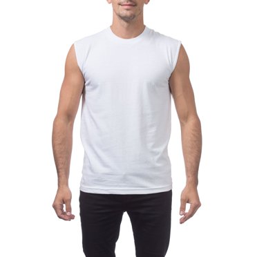 Pro Club Men's Heavyweight Sleeveless Muscle T-Shirt - 100% Cotton, Regular Fit 3 thumbnail image