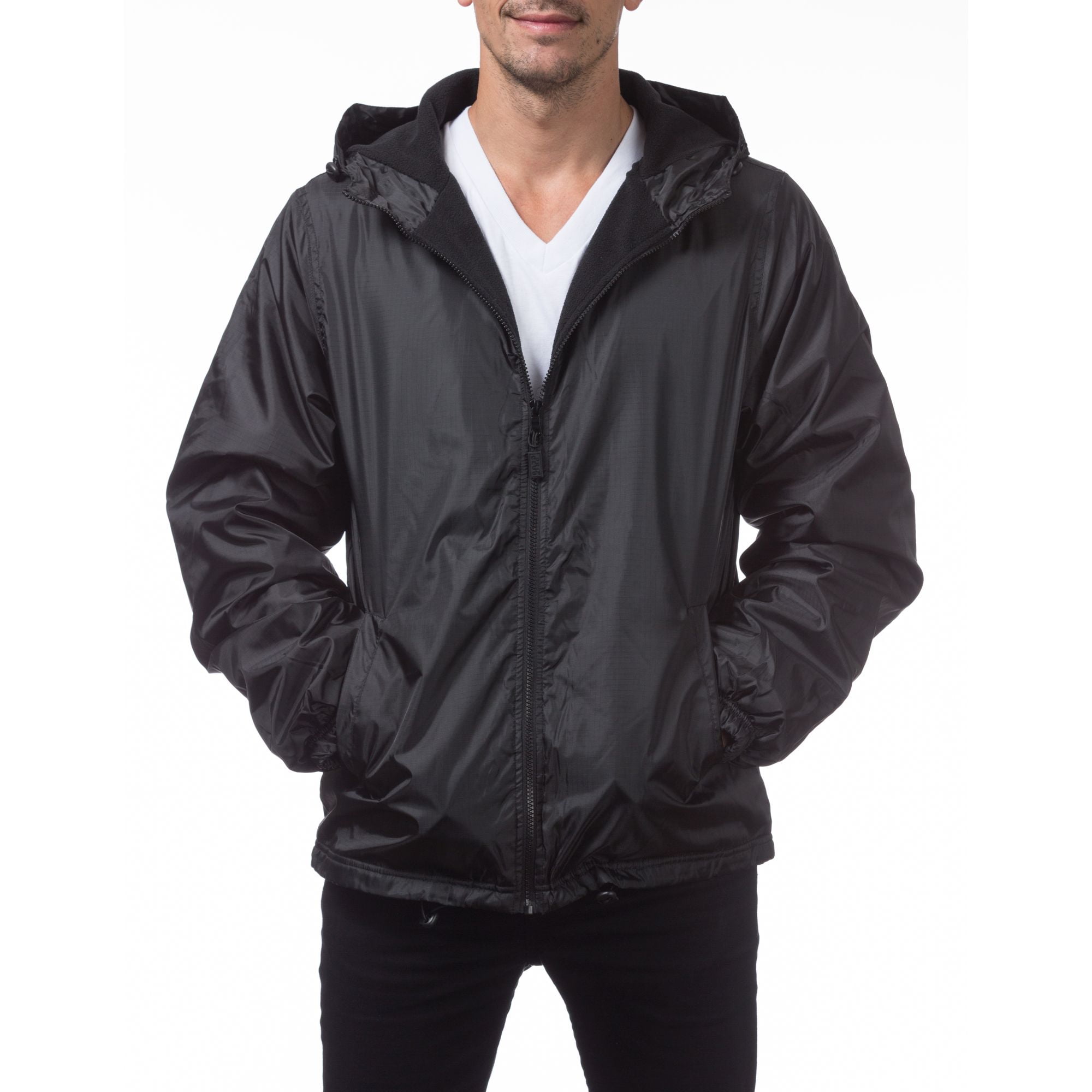 Mens lined windbreaker best sale
