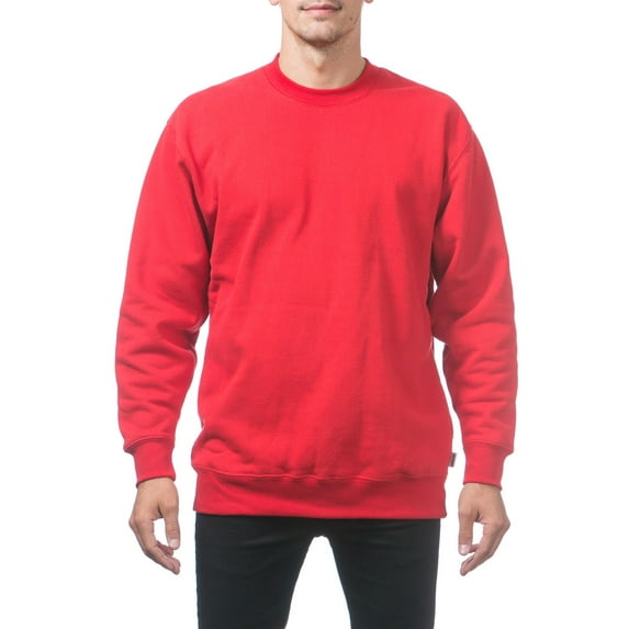 Pro Club Men's Heavyweight 13oz Crew Neck Fleece Pullover Sweatshirt