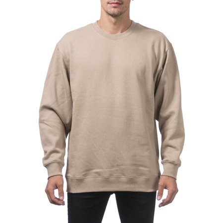 Pro Club Men's Heavyweight Crew Neck Fleece Pullover Sweatshirt KHK-S