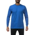thumbnail image 1 of Pro Club Men's Heavyweight Cotton Long Sleeve Crew Neck T-Shirt, 1 of 1