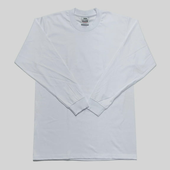 Pro Club Men's Heavyweight Cotton Long Sleeve Crew Neck T-Shirt