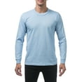 thumbnail image 1 of Pro Club Men's Heavyweight Cotton Long Sleeve Crew Neck T-Shirt, 1 of 1