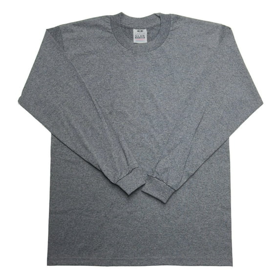 Pro Club Men's Heavyweight Cotton Long Sleeve Crew Neck T-Shirt