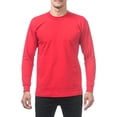 thumbnail image 1 of Pro Club Men's Heavyweight Cotton Long Sleeve Crew Neck T-Shirt, 1 of 1