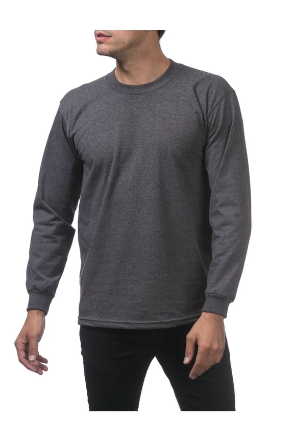 Men's Heavyweight Cotton Long Sleeve T-Shirt