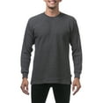 thumbnail image 1 of Pro Club Men's Heavyweight Cotton Long Sleeve Thermal Shirt - Charcoal - Extra Large, 1 of 4