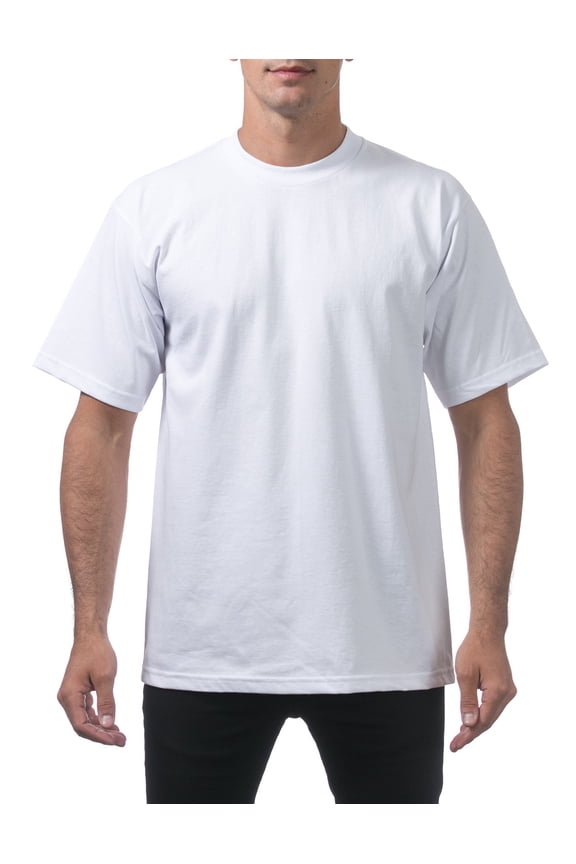 Men's Heavyweight Cotton Short Sleeve Crew Neck T-Shirt