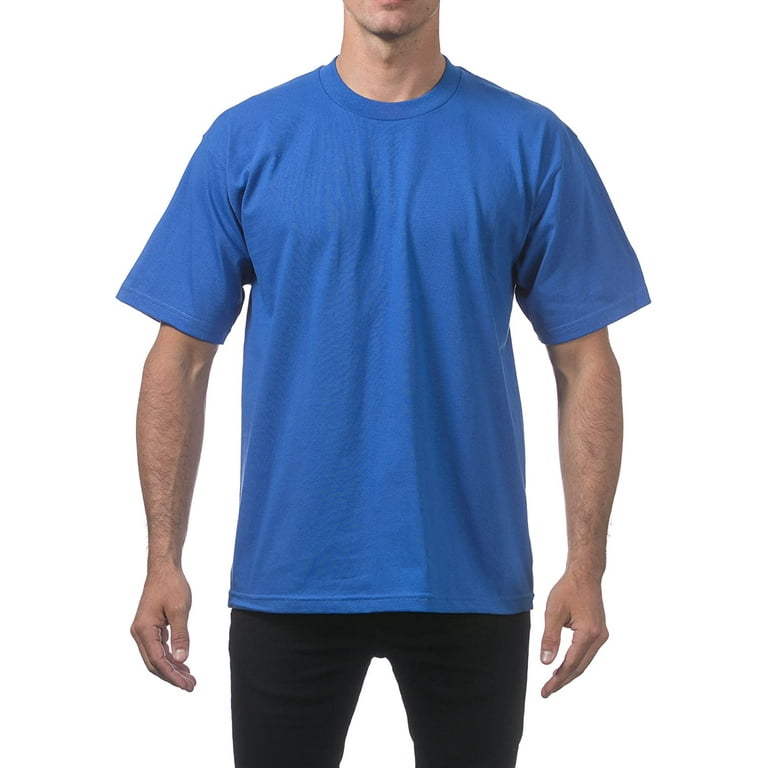 Pro Club Men's Heavyweight Cotton Short Sleeve Crew Neck T-Shirt