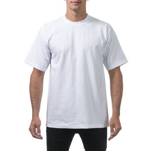 Pro Club Men's Heavyweight Cotton Short Sleeve Crew Neck T-Shirt