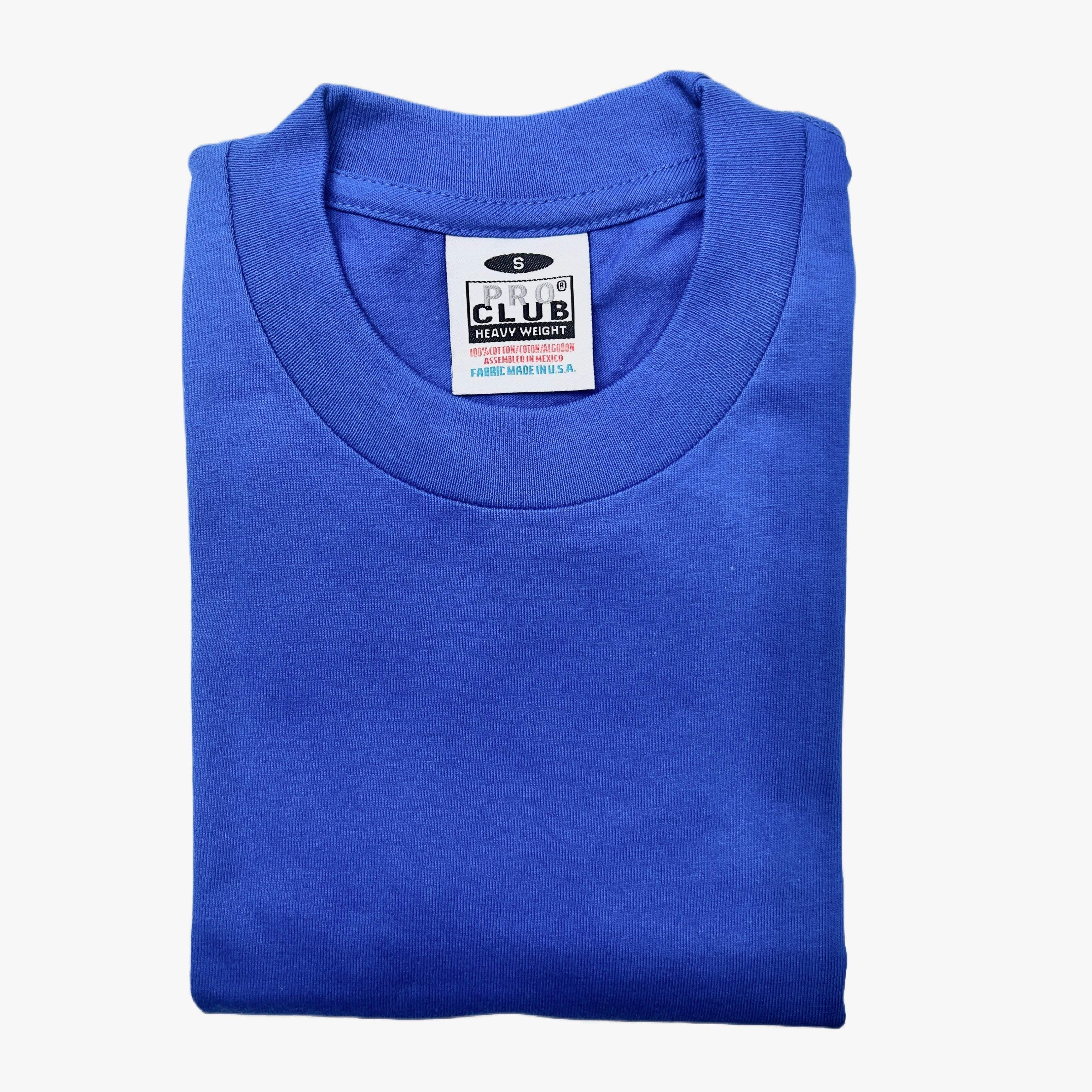 Pro Club Men's Heavyweight Cotton Short Sleeve Crew Neck T