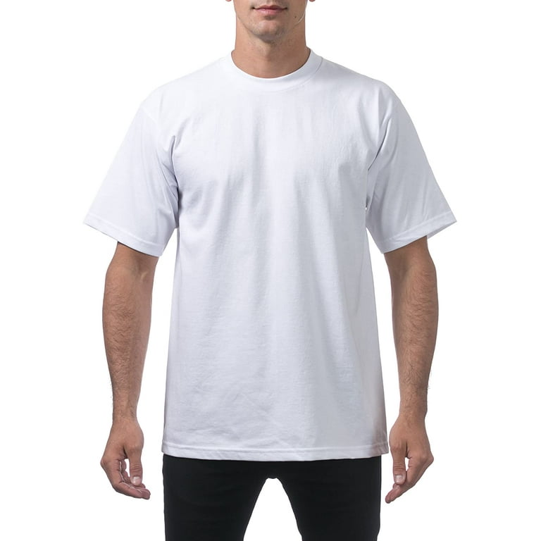 Arbejdsløs afdeling Lav en seng Pro Club Men's Heavyweight Cotton Short Sleeve Crew Neck T-Shirt -  Walmart.com