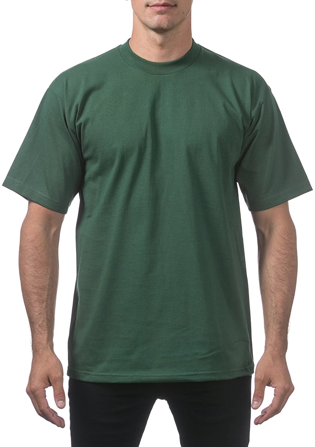 PRO CLUB × The▲HC S/S T-SHIRTS XL GREEN Pro Club Men's Heavyweight Cotton Short Sleeve Crew Neck T-Shirt