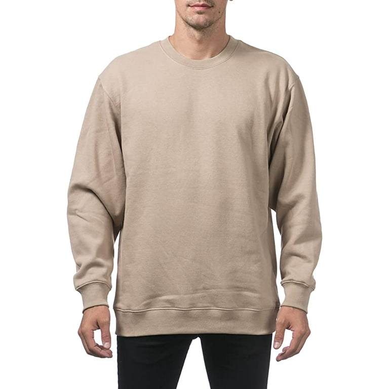 Pro Club Men s Heavyweight Crew Neck Fleece Pullover Sweatshirt