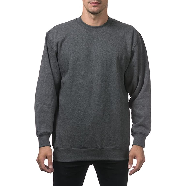 Grey crew neck online sweatshirt walmart