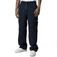 thumbnail image 1 of Pro Club Men's Heavyweight Fleece Cargo Pants, 4X-Large, Navy, 1 of 3