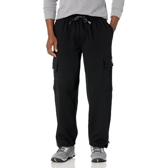 Pro Club Men's Heavyweight Fleece Cargo Pants BLK-S