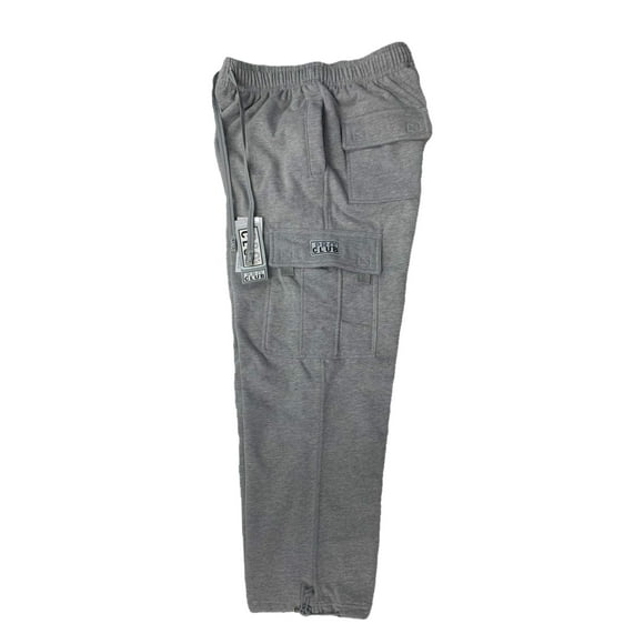 Pro Club Men's Heavyweight Fleece Cargo Pants - Heather Gray - Small