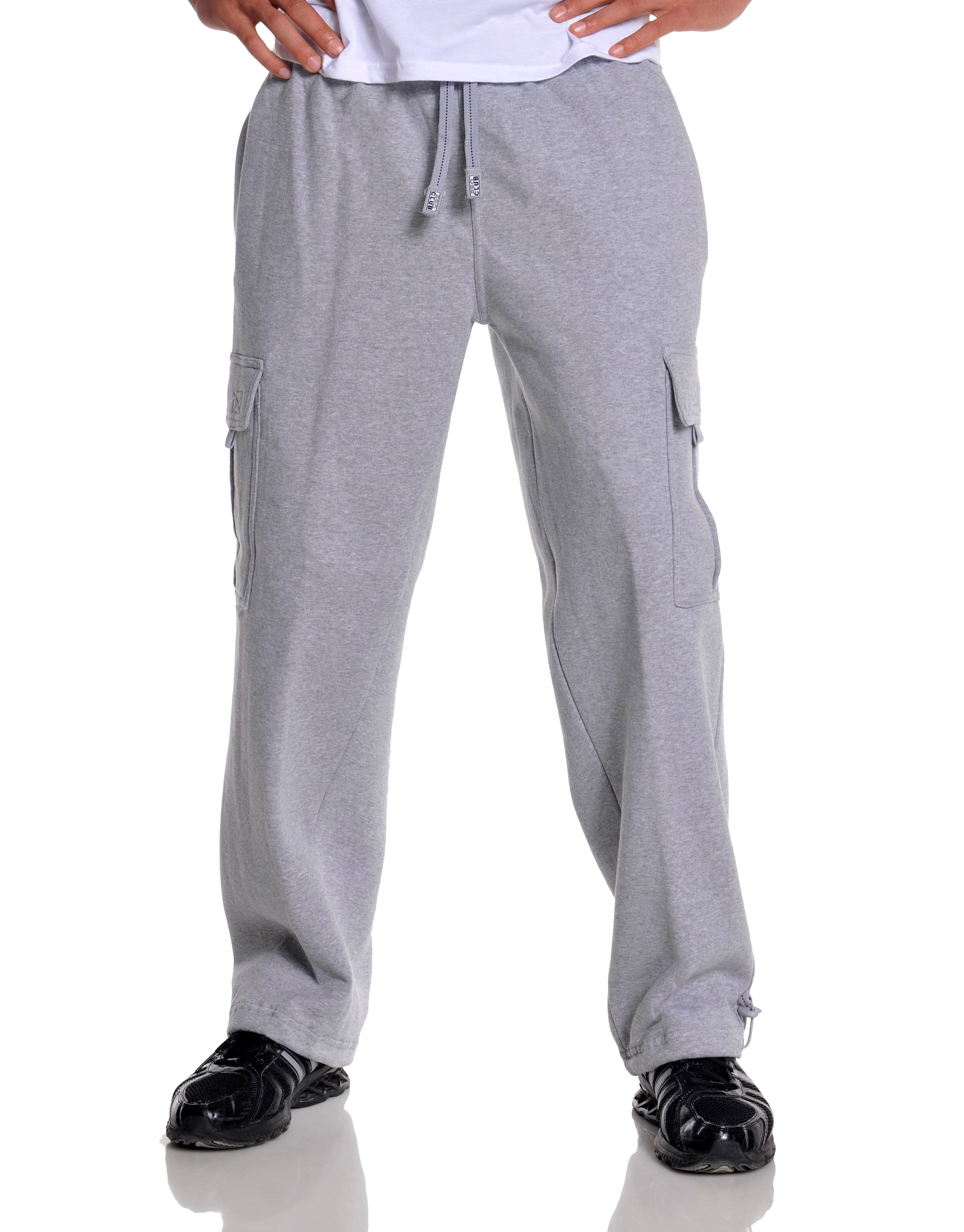 Pro Club Men's Heavyweight Fleece Cargo Sweatpant, Heather