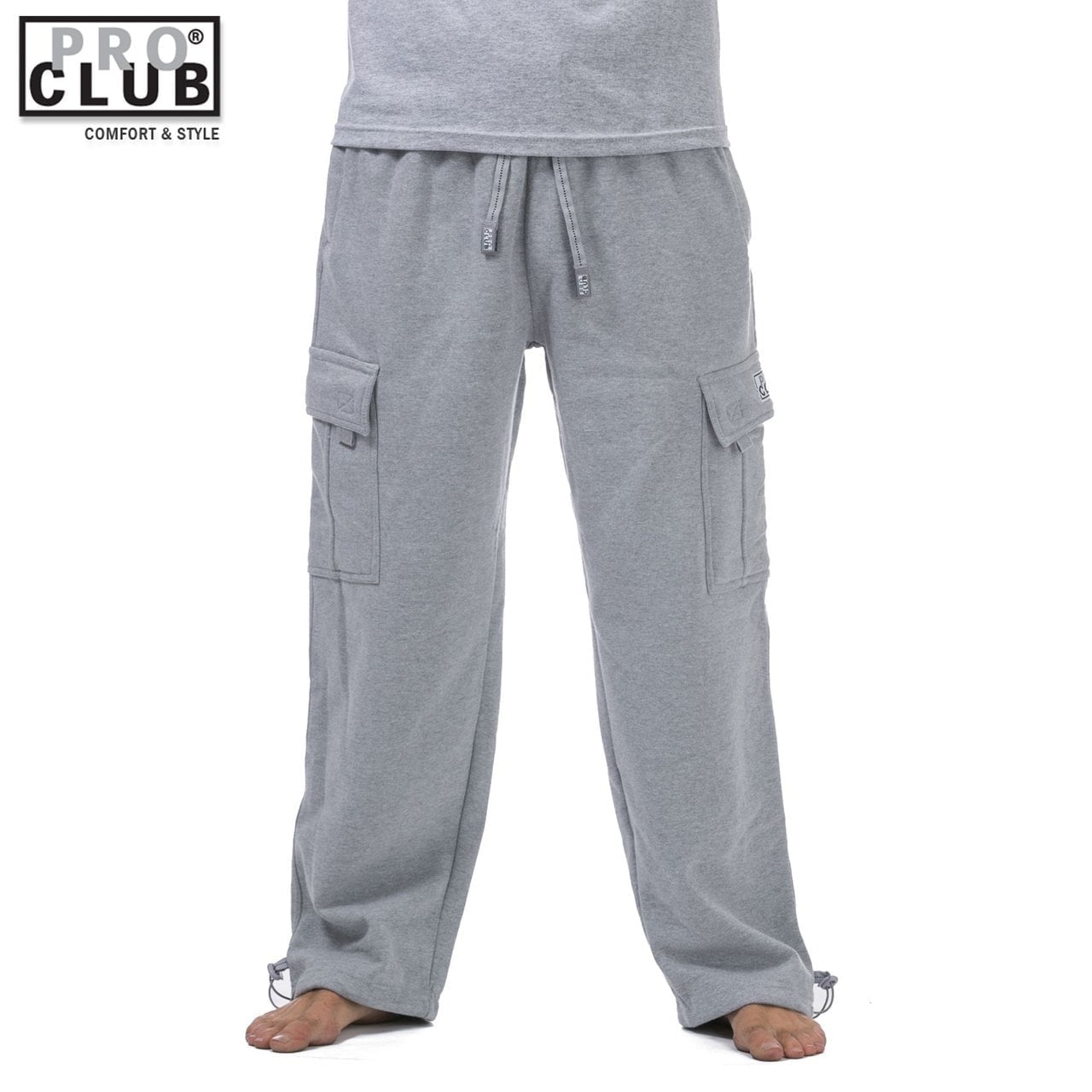 Pro Club Men's Big Tall Heavyweight Fleece Cargo Sweatpants