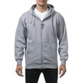 thumbnail image 1 of Pro Club Men's Heavyweight Full Zip Fleece Hoodie, Heather Gray, 7X-Large, 1 of 6