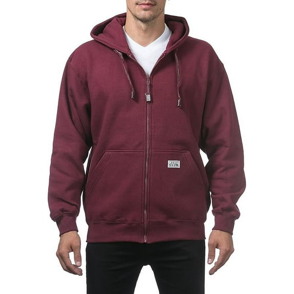 Pro Club Men's Heavyweight Full Zip Fleece Hoodie