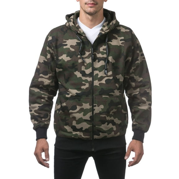 Pro Club Men's Heavyweight Full Zip Fleece Hoodie