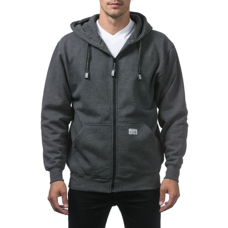 【PRO CLUB】★パーカー★ Men's Comfort Full Zip Hood Pro Club Men's Comfort Full Zip Hood, Black, Small at Amazon