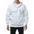 thumbnail image 1 of Pro Club Men's Heavyweight Full Zip Fleece Hoodiet-WHT-2XL, 1 of 3