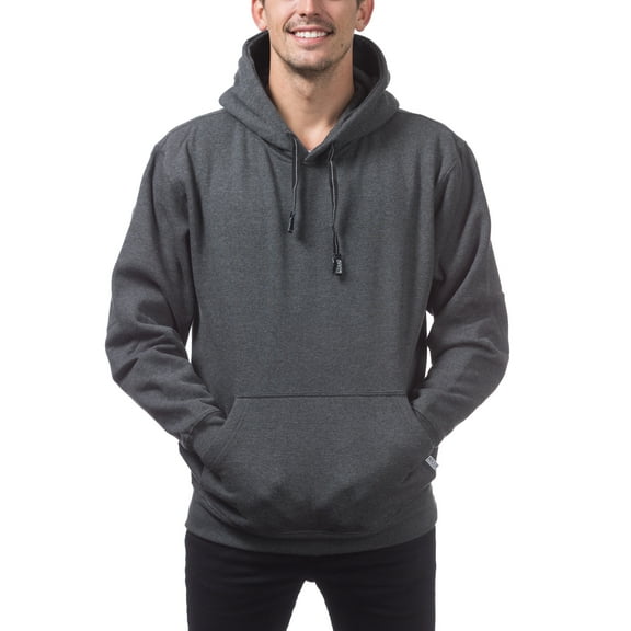 Pro Club Men's Heavyweight Pullover Hoodie, Charcoal, 2XL