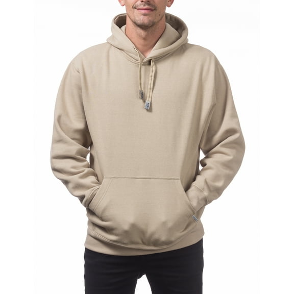 Pro Club Men's Heavyweight Pullover Hoodie, Khaki, 2XL