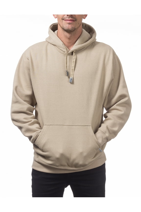 Men's Heavyweight Pullover Hoodie Sweater - Khaki - Small