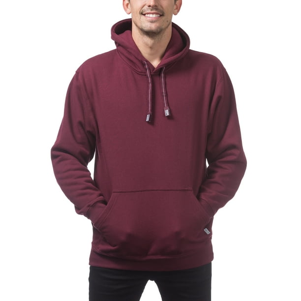 Pro Club Men s Heavyweight Pullover Hoodie Maroon 3XL Walmart Business Supplies