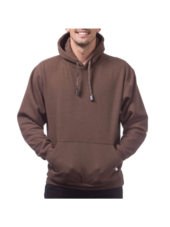 Men's Heavyweight Pullover Hoodie Sweater - Brown - XXL