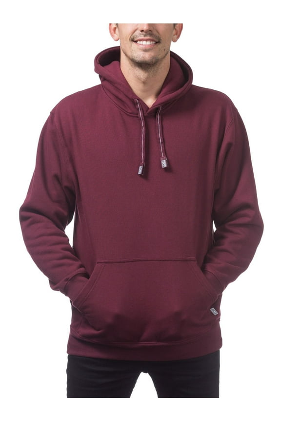 Men's Heavyweight Pullover Hoodie Sweater - Maroon - XX-Large
