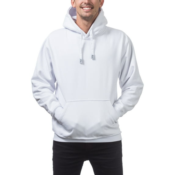 Pro Club Men's Heavyweight Pullover Hoodie, White, 4XL
