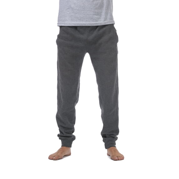 Pro Club Men's Mediumweight Jogger Fleece Long Pants - Charcoal - Large