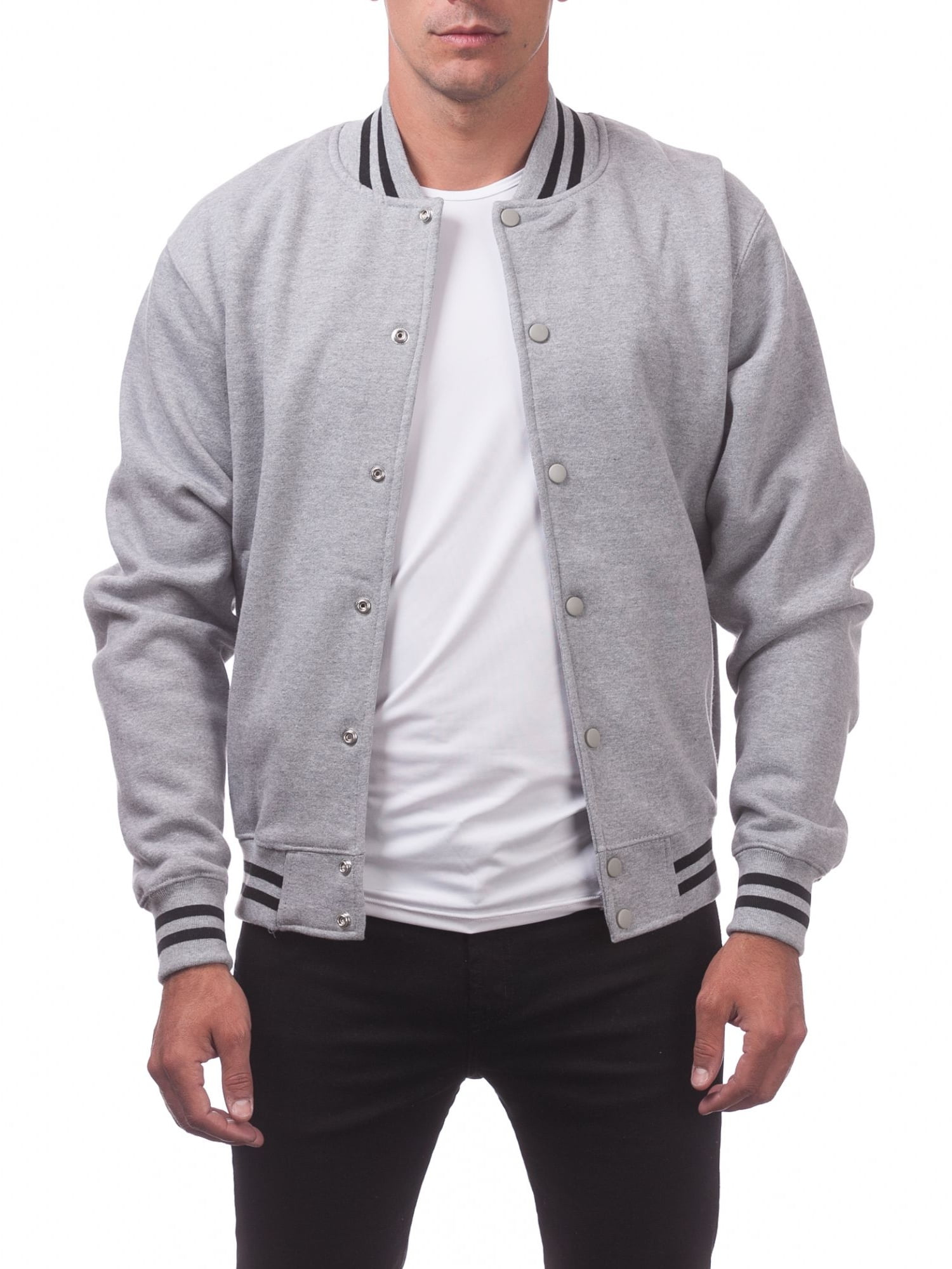 Pro Club Men's Varsity Fleece Baseball Jacket
