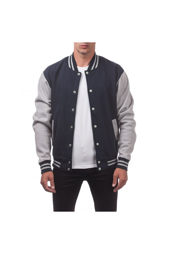Men's Varsity Fleece Baseball Jacket