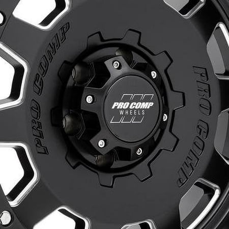 Pro Comp 60 Series Hammer, 18x9 Wheel with 6x135 Bolt Pattern - Satin Black Milled - 5160-893650