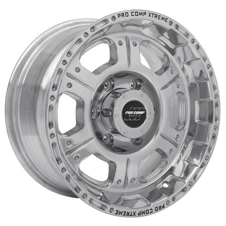 Pro Comp Wheels 8176-293650 Pro Comp Series 76 Size 20x9 Bolt Pattern 6x135mm Back Space 5 in. 0mm Offset Max Load 2500lbs Gloss Black/Milled Pro Comp Series 76