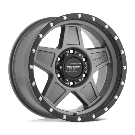 Pro Comp Cast Aluminum Wheel PXA35 17x8.5 6x5.5 DRK-GRY BLK 0mm, PXA2635-78583