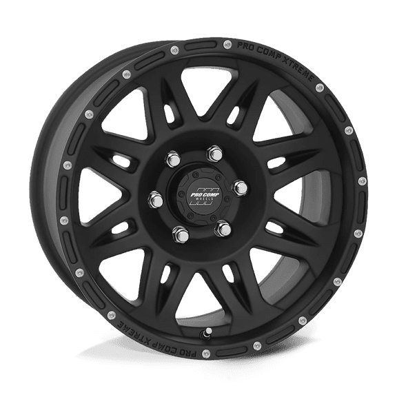 Pro Comp Cast Aluminum Wheel PXA5 17x8 5x5.0 F-BLK 0mm, PXA7005-7873