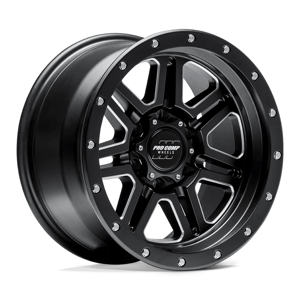 Pro Comp Cast Aluminum Wheel PXA62 20x10 5x5.5 S-BLK MILL -18mm, PXA5162-218547