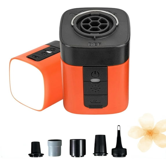 𝐀𝐢𝐫𝐛𝐮𝐫𝐬𝐭 Pro – Compact Electric Pump with Vacuum & Led Light, 2 in 1 Portable Mini Air Pump, Rechargeable, Inflate Deflate for Inflatables, Camping Gear