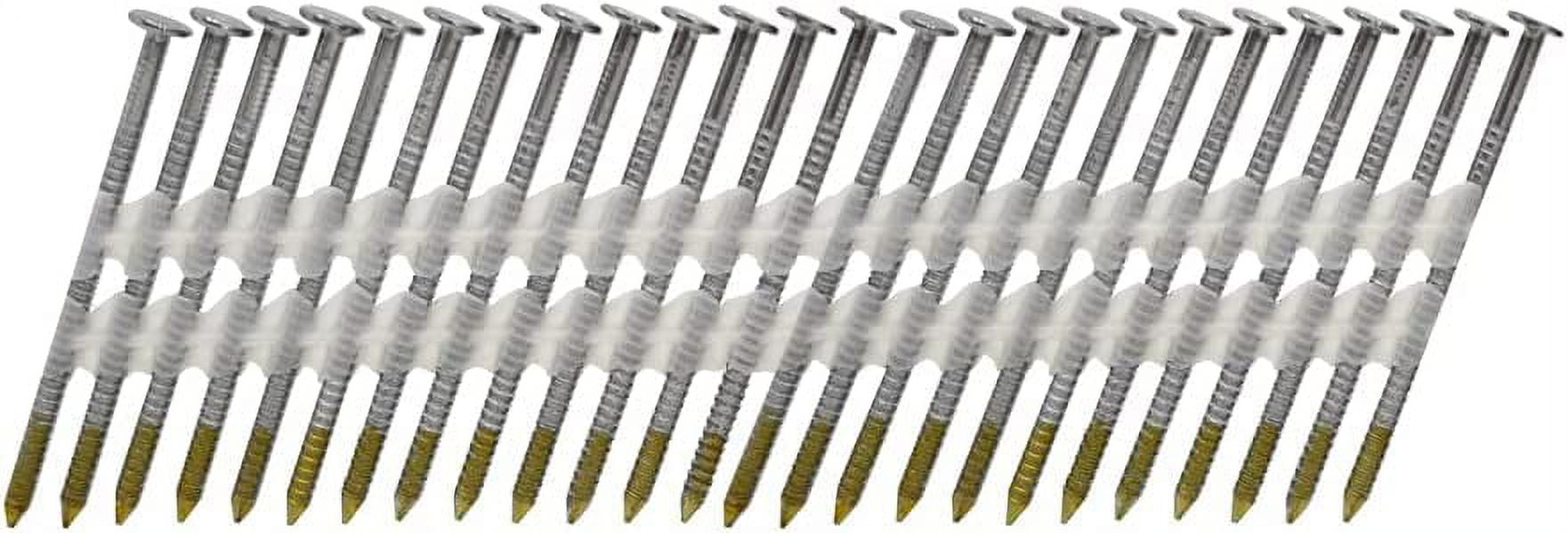 Pro Contractor Fasteners 21 Degree, 2-3/8 Inch x .113 Inch Plastic Collated, Bright Ring Shank Diamond Point Nails, For 20 to 22 Degree Plastic Collation Framing (5000 Counts)